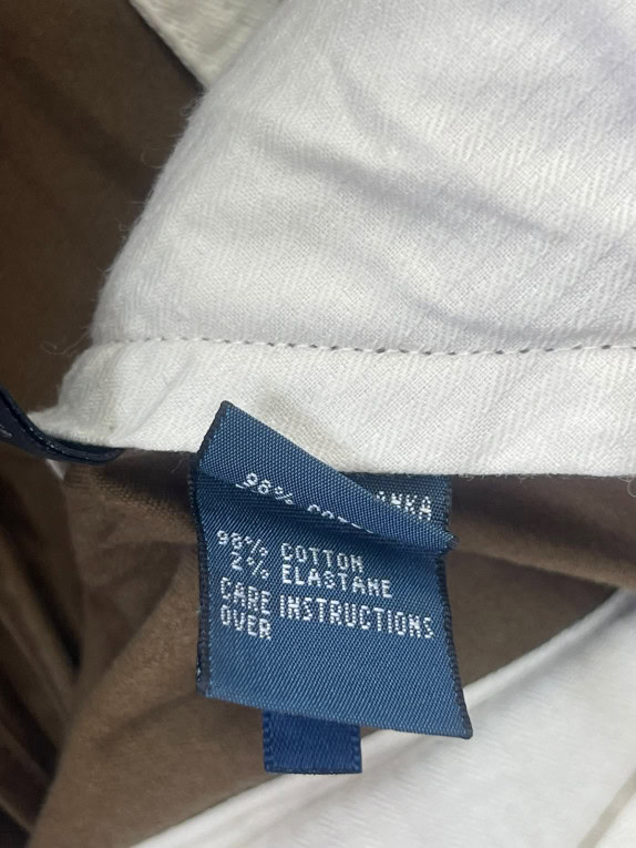 POLO BY RALPH LAUREN PANTALONI CHINO CLASSICI MARRONE UOMO PRE OWNED M