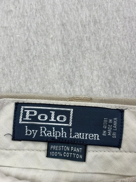 POLO BY RALPH LAUREN CHINO PANTS BROWN MENS L pre-owned