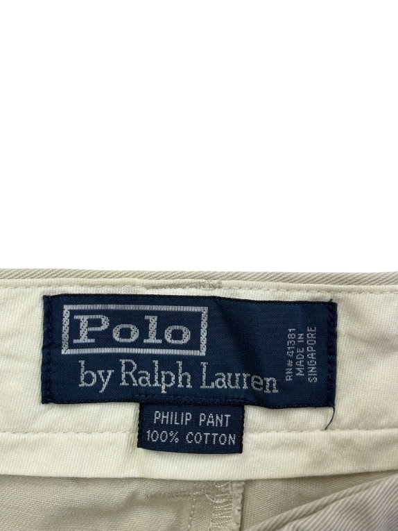 POLO BY RALPH LAUREN PHILIP PANT pantaloni chino beige da uomo XL usato