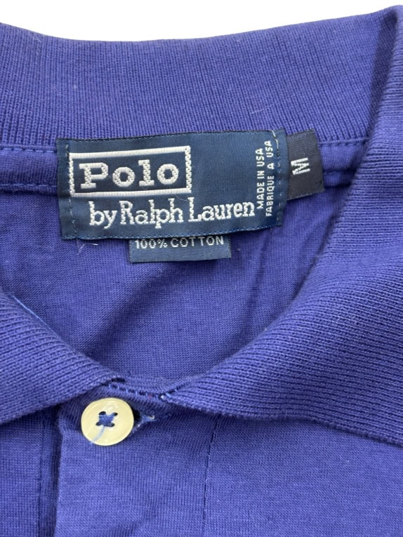 POLO BY RALPH LAUREN POLO SHIRT CLASSIC COLORBLOCK ΜΠΛΕ ΑΝΤΡΙΚΟ PRE OWNED M
