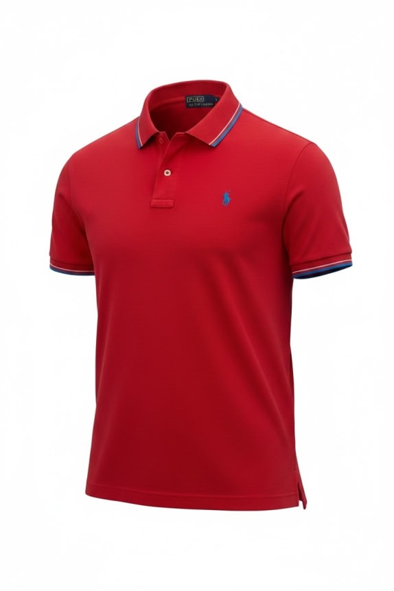 POLO BY RALPH LAUREN POLO SHIRT CLASSIC RED MENS PRE OWNED L