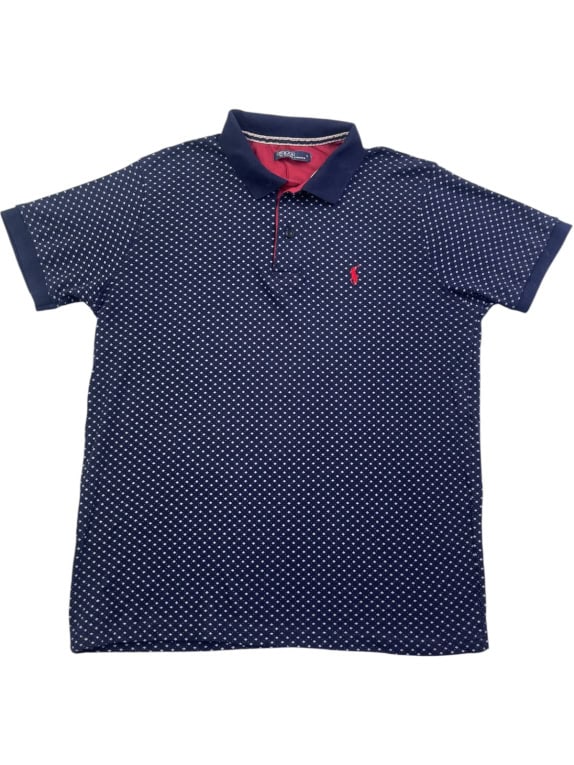 POLO BY RALPH LAUREN POLO SHIRT CLASSIC NAVY MENS PRE OWNED L