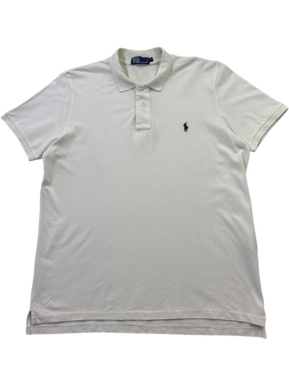 POLO BY RALPH LAUREN POLO SHIRT MINIMAL OFF WHITE ΑΝΤΡΙΚΟ PRE OWNED XL
