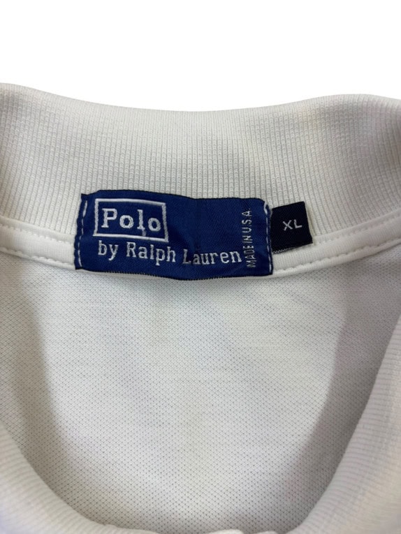 POLO BY RALPH LAUREN POLO SHIRT MINIMAL OFF WHITE ΑΝΤΡΙΚΟ PRE OWNED XL