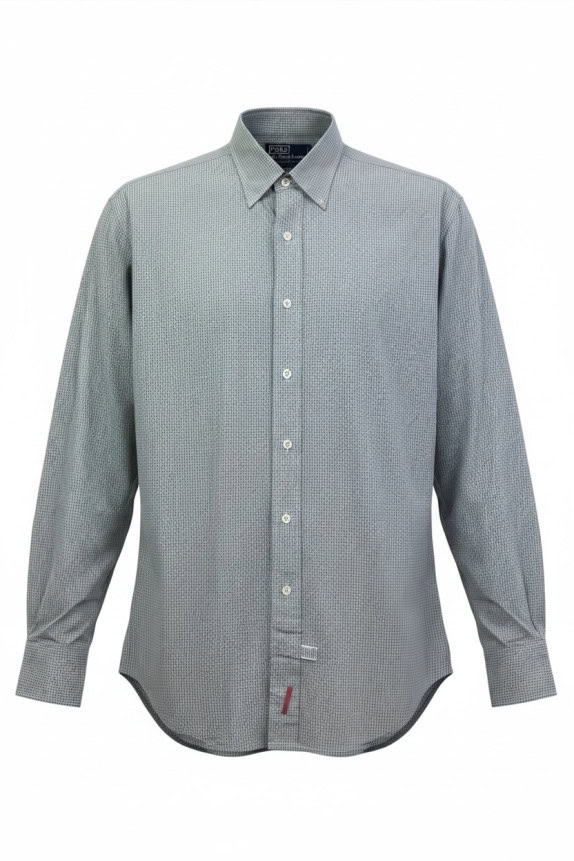POLO BY RALPH LAUREN ΠΟΥΚΑΜΙΣΟ CLASSIC CHECK ΓΚΡΙ ΑΝΤΡΙΚΟ PRE OWNED L