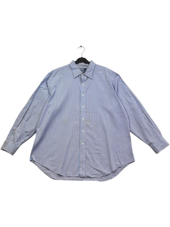 POLO BY RALPH LAUREN ΠΟΥΚΑΜΙΣΟ CLASSIC ΡΙΓΕ ΓΑΛΑΖΙΟ ΑΝΤΡΙΚΟ PRE OWNED XL