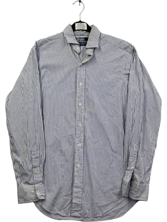 POLO BY RALPH LAUREN CAMICIA ESTATE CLASSIC FIT A RIGHE BLU/BIANCO UNISEX M