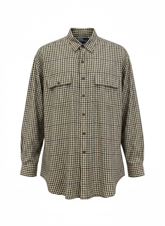 POLO BY RALPH LAUREN ΠΟΥΚΑΜΙΣΟ ΚΑΡΟ ΜΠΕΖ ΑΝΤΡΙΚΟ PRE OWNED L