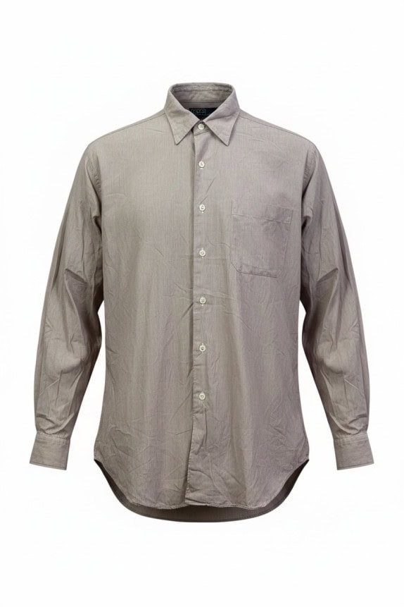 POLO BY RALPH LAUREN ΠΟΥΚΑΜΙΣΟ ΚΛΑΣΙΚΟ ΓΚΡΙ ΑΝΤΡΙΚΟ PRE OWNED M