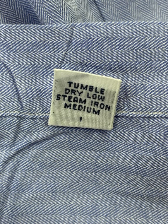 POLO BY RALPH LAUREN CAMICIA CLASSICA BLU UOMO PRE OWNED M