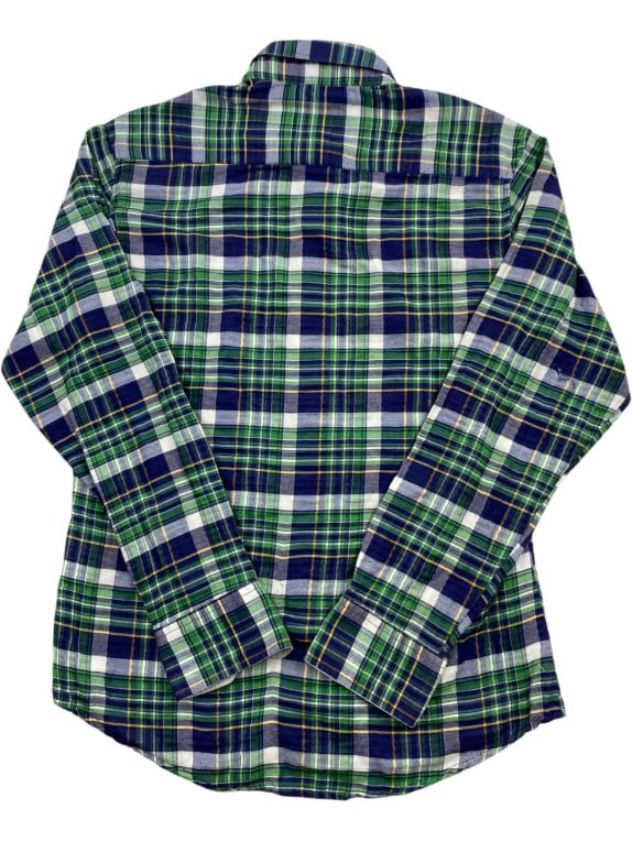 POLO BY RALPH LAUREN ΠΟΥΚΑΜΙΣΟ VINTAGE CHECK BIG LOGO ΠΡΑΣΙΝΟ/ΜΠΛΕ ΑΝΔΡΙΚΟ L