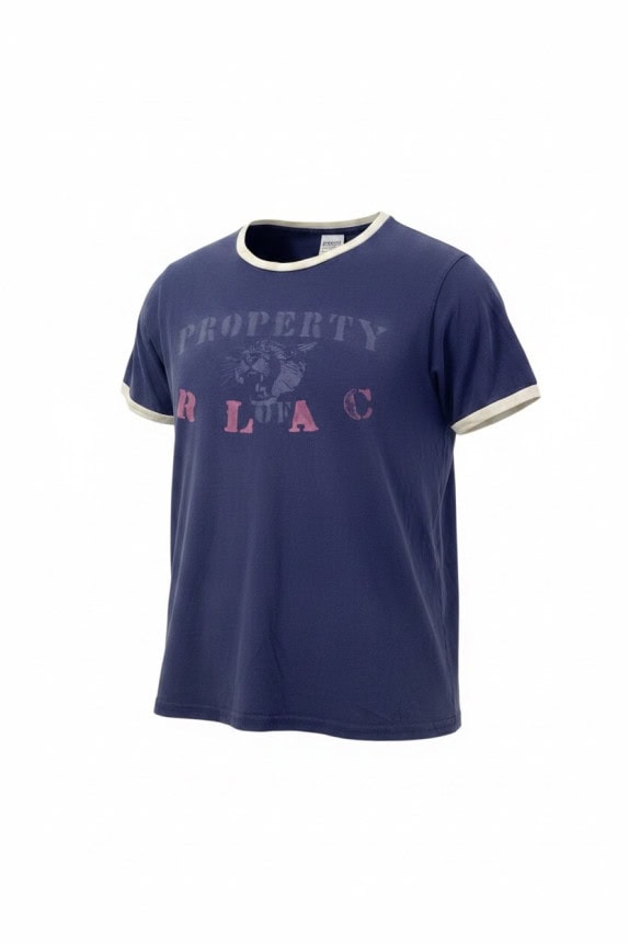 POLO BY RALPH LAUREN RINGER TEE GRAPHIC NAVY ΑΝΤΡΙΚΟ PRE OWNED XL