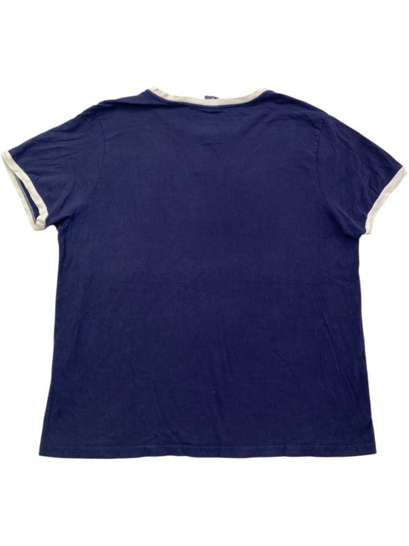 POLO BY RALPH LAUREN RINGER TEE GRAPHIC NAVY UOMO PRE OWNED XL