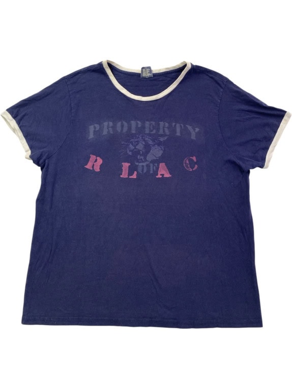 POLO BY RALPH LAUREN RINGER TEE GRAPHIC NAVY UOMO PRE OWNED XL