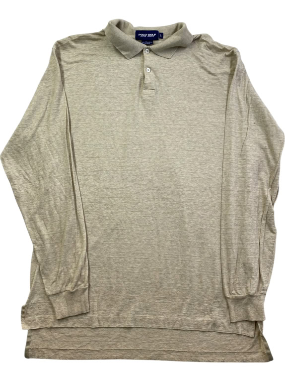 POLO GOLF RALPH LAUREN ΜΠΛΟΥΖΑ POLO ΜΑΚΡΥΜΑΝΙΚΗ 100% PIMA COTTON ΜΠΕΖ UNISEX L