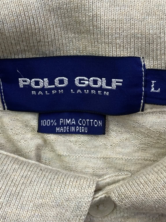 POLO GOLF RALPH LAUREN ΜΠΛΟΥΖΑ POLO ΜΑΚΡΥΜΑΝΙΚΗ 100% PIMA COTTON ΜΠΕΖ UNISEX L