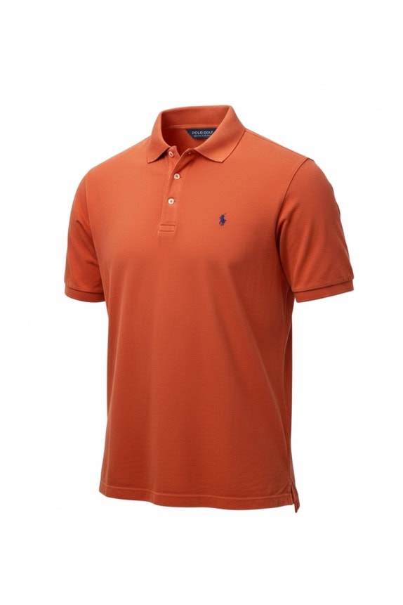 POLO GOLF RALPH LAUREN POLO MAGLIA LOGO ARANCIONE UOMO L