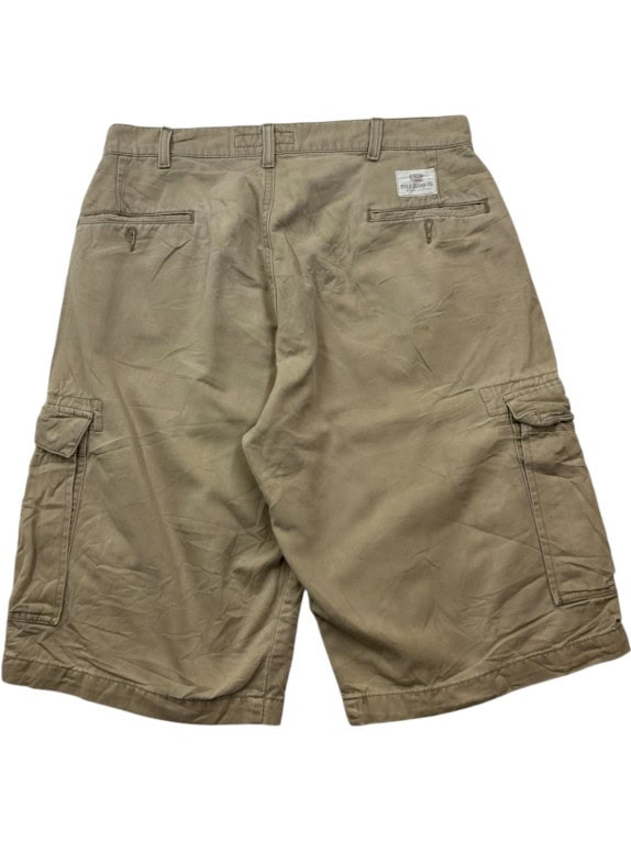 POLO JEANS CO CARGO SHORTS STREETWEAR KHAKI MEN PRE OWNED