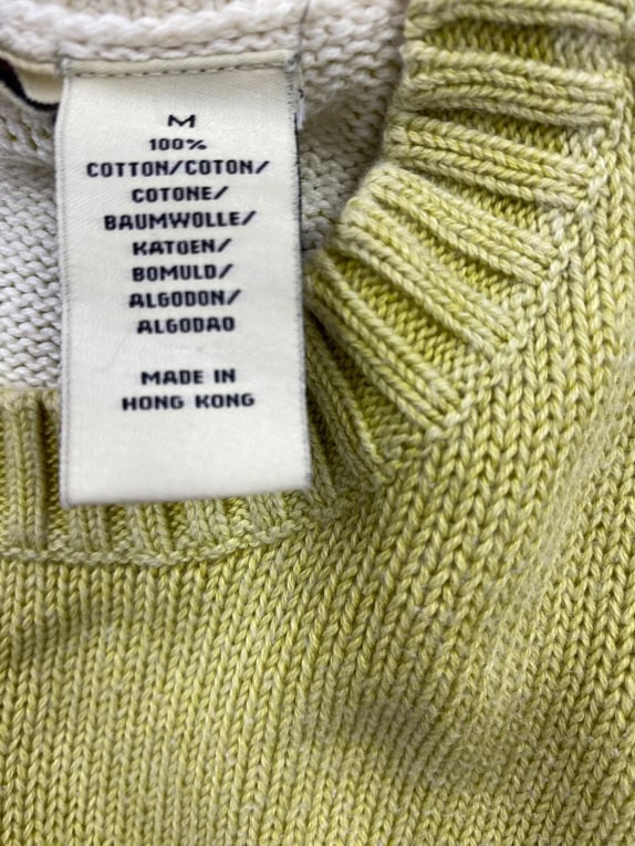 POLO JEANS CO. RALPH LAUREN Πλεκτό Πουλόβερ Vintage Basic Λαχανί Ανδρικό M