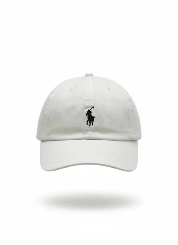 POLO BASEBALL CAP MINIMAL OFF WHITE UNISEX PRE OWNED