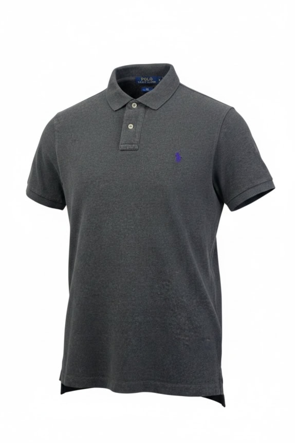 Polo Ralph Lauren Men’s Grey Polo Shirt Slim Fit Size M