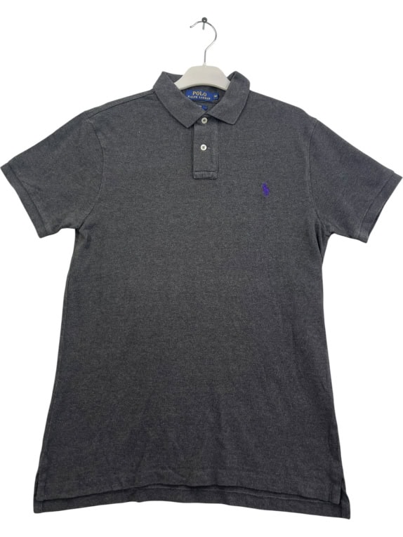 Polo Ralph Lauren Men’s Grey Polo Shirt Slim Fit Size M