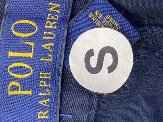POLO RALPH LAUREN BERMUDA SHORTS CLASSIC NAVY UOMO PRE OWNED S
