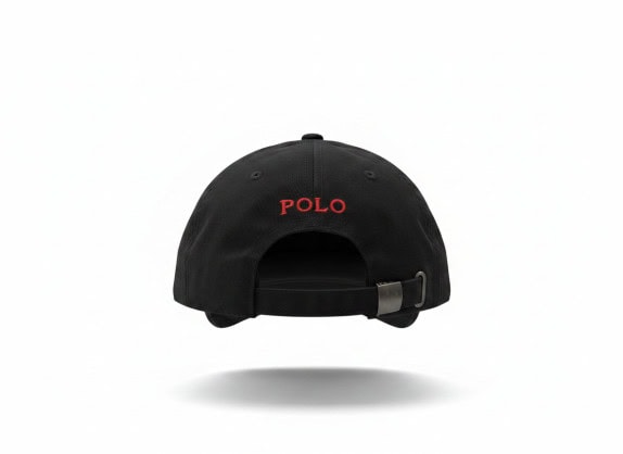 POLO RALPH LAUREN CAP EMBROIDERED ΜΑΥΡΟ ΑΝΤΡΙΚΟ PRE OWNED