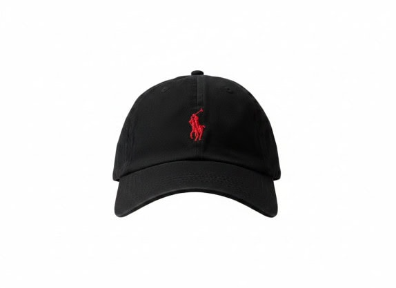 POLO RALPH LAUREN CAP EMBROIDERED ΜΑΥΡΟ ΑΝΤΡΙΚΟ PRE OWNED