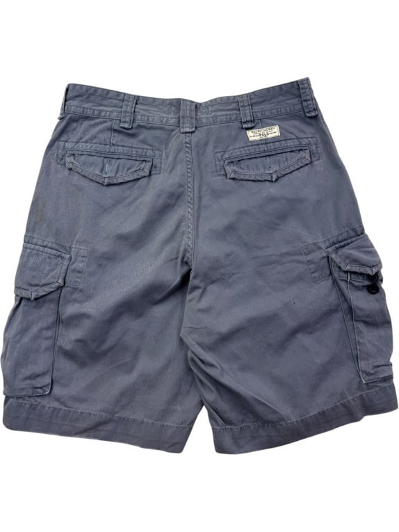 POLO RALPH LAUREN CARGO SHORTS UTILITY GREY MENS PRE OWNED L