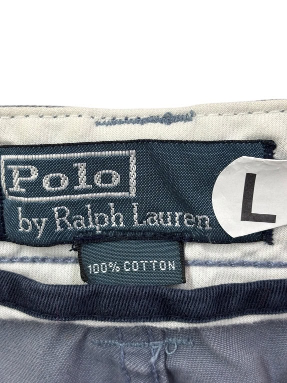 POLO RALPH LAUREN CARGO SHORTS UTILITY GREY MENS PRE OWNED L