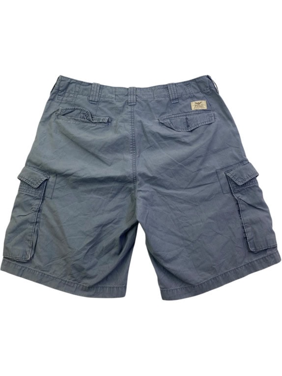 POLO RALPH LAUREN CARGO ΒΕΡΜΟΥΔΑ UTILITY ΓΚΡΙ ΜΠΛΕ ΑΝΤΡΙΚΟ PRE OWNED L