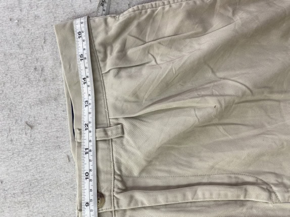 POLO RALPH LAUREN BERMUDA CHINO MINIMAL BEIGE UOMO PRE OWNED M