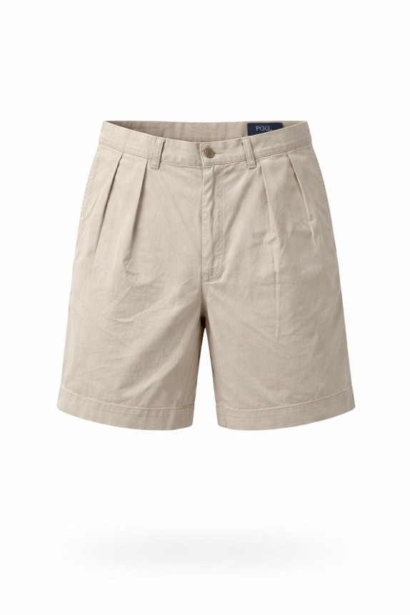 POLO RALPH LAUREN BERMUDA CHINO MINIMAL BEIGE UOMO PRE OWNED M