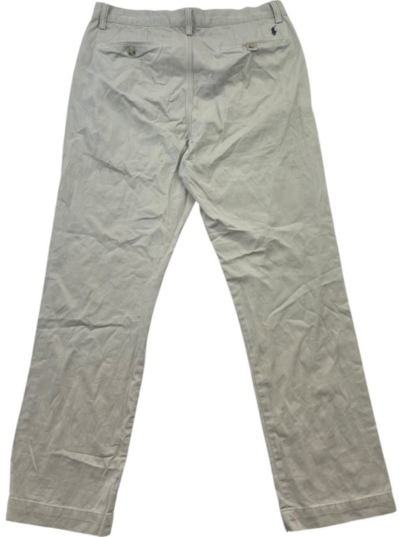 POLO RALPH LAUREN PANTALONI CHINO CLASSICO BEIGE UOMO PRE OWNED L