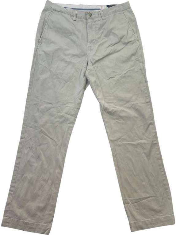 POLO RALPH LAUREN PANTALONI CHINO CLASSICO BEIGE UOMO PRE OWNED L