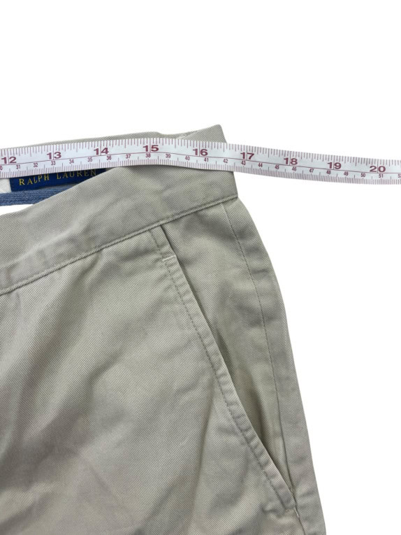 POLO RALPH LAUREN PANTALONI CHINO CLASSICO BEIGE UOMO PRE OWNED L