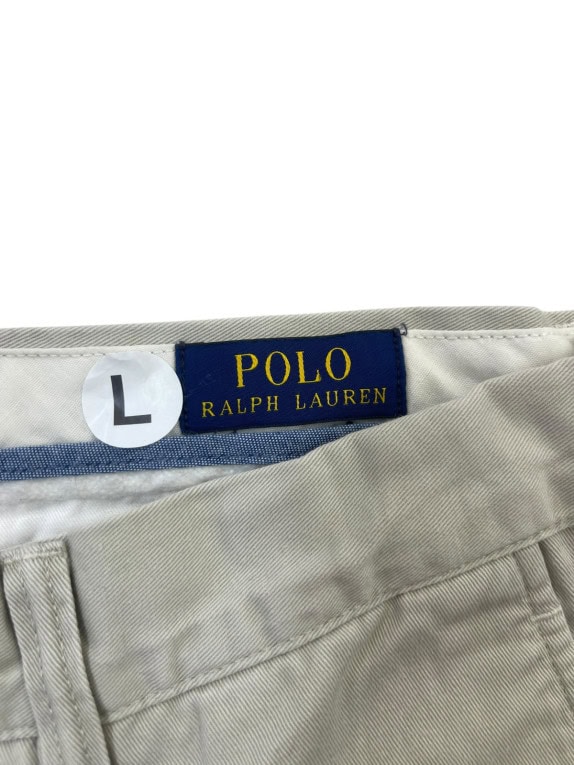 POLO RALPH LAUREN PANTALONI CHINO CLASSICO BEIGE UOMO PRE OWNED L