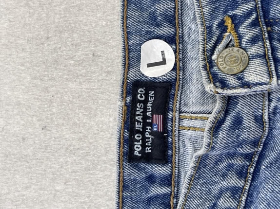 POLO RALPH LAUREN DENIM SHORTS WASHED BLUE ΑΝΤΡΙΚΟ PRE OWNED L