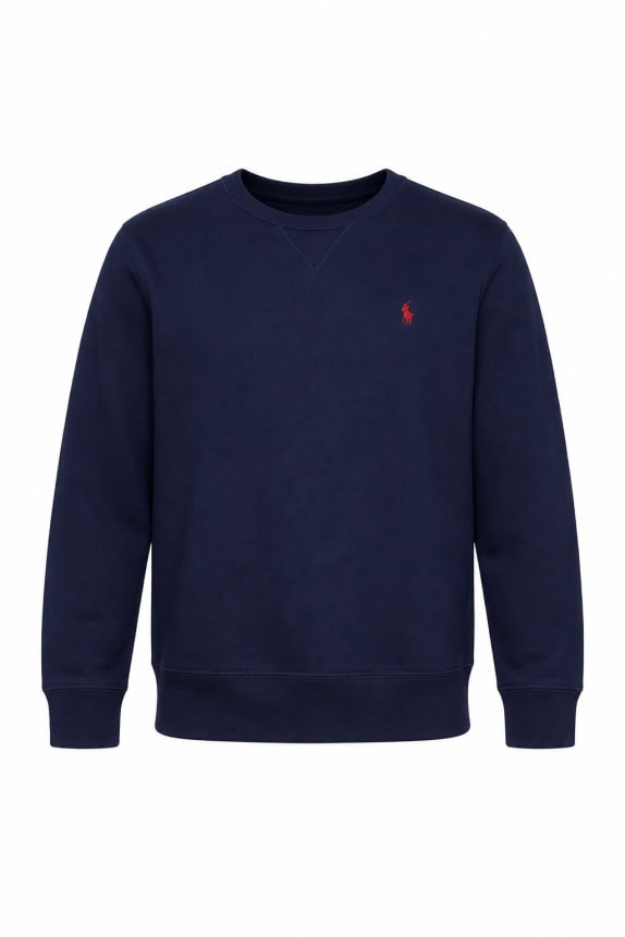 POLO RALPH LAUREN FELPA GIROCOLLO MINIMAL BLU UOMO PRE OWNED XL