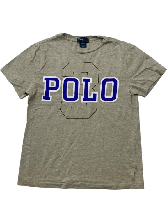 Polo Ralph Lauren Γκρι T-Shirt με Logo Print