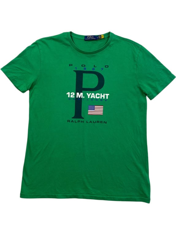 POLO RALPH LAUREN GRAPHIC TEE CLASSIC ΠΡΑΣΙΝΟ ΑΝΤΡΙΚΟ PRE OWNED