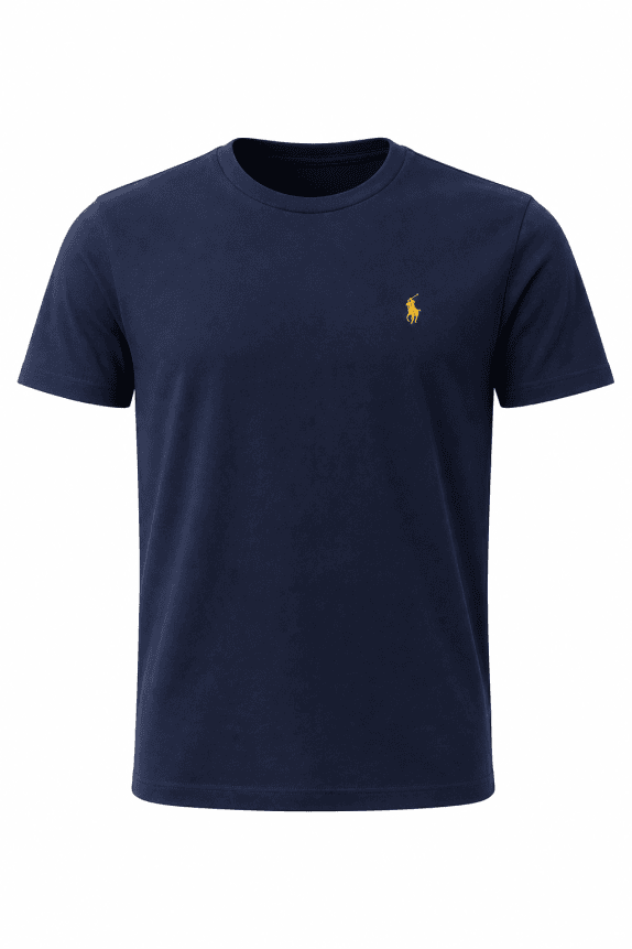 POLO RALPH LAUREN GRAPHIC TEE NAVY MEN PRE OWNED S