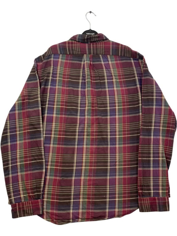 POLO RALPH LAUREN ΚΑΡΟ ΠΟΥΚΑΜΙΣΟ CLASSIC ΜΠΟΡΝΤΟ ΑΝΤΡΙΚΟ PRE OWNED XXL