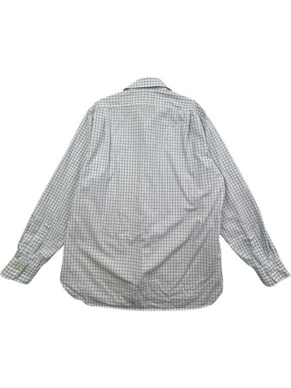 Polo Ralph Lauren Καρό Πουκάμισο Λευκό-Μπλε Size L
