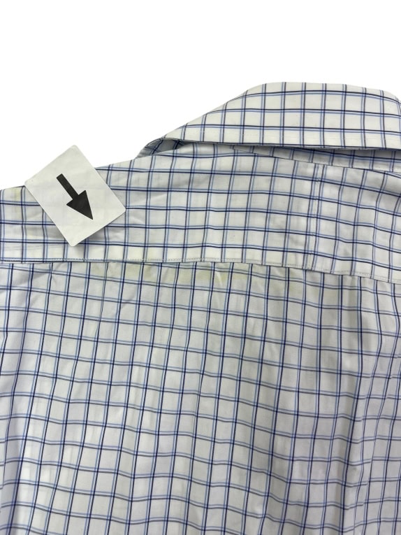 Polo Ralph Lauren Καρό Πουκάμισο Λευκό-Μπλε Size L