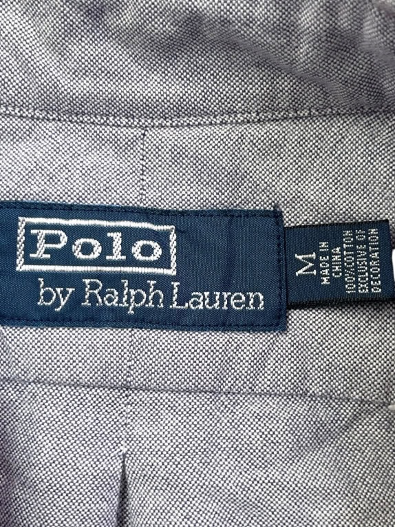 POLO RALPH LAUREN CAMICIA MANICA CORTA CLASSICA GRIGIA UOMO PRE OWNED