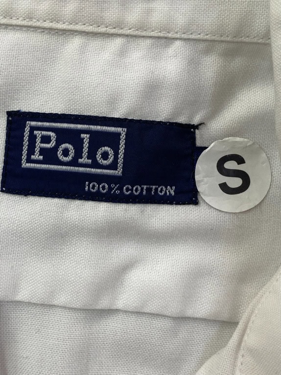 POLO RALPH LAUREN ΚΟΝΤΟΜΑΝΙΚΟ ΠΟΥΚΑΜΙΣΟ CLASSIC ΛΕΥΚΟ ΑΝΤΡΙΚΟ PRE OWNED S