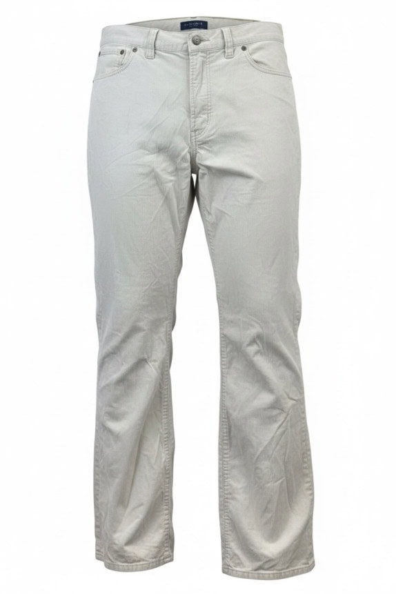 POLO RALPH LAUREN CORDUROY PANTS CLASSIC CREAM MEN PRE OWNED XL