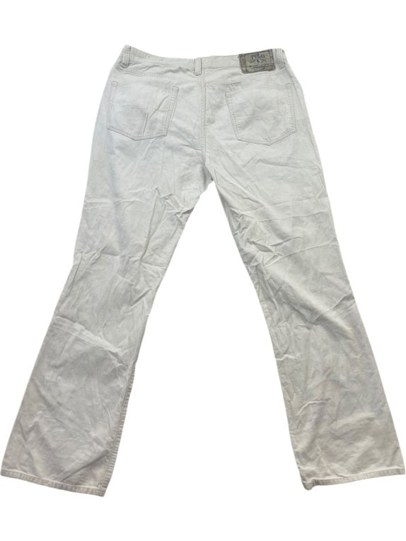 POLO RALPH LAUREN PANTALONI IN VELLUTO A COSTE CLASSIC CREMA UOMO PRE OWNED XL